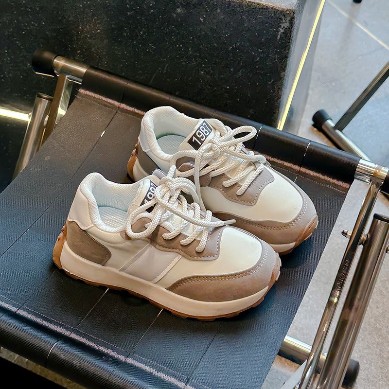 Girls' Shoes 2024 Spring And Autum New Kidsren'S Sports Shoes Boys' Dad Shoes Casual Shoes Fashionable Versatile Shoes - Image 3