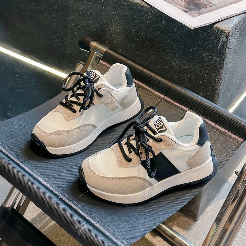 Girls' Shoes 2024 Spring And Autum New Kidsren'S Sports Shoes Boys' Dad Shoes Casual Shoes Fashionable Versatile Shoes - Image 4