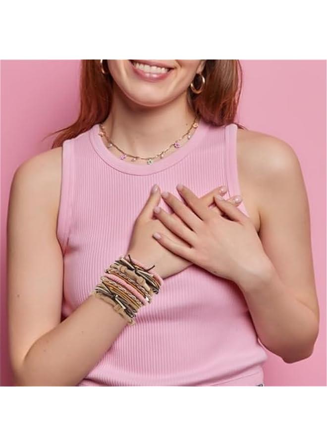 Loquat 20PCS Boho Hair Ties Bracelets, No Damage Elastic Hair Tie Cute Ponytail Holders for Women Girls Thick Thin Long Curly Hair - Image 3