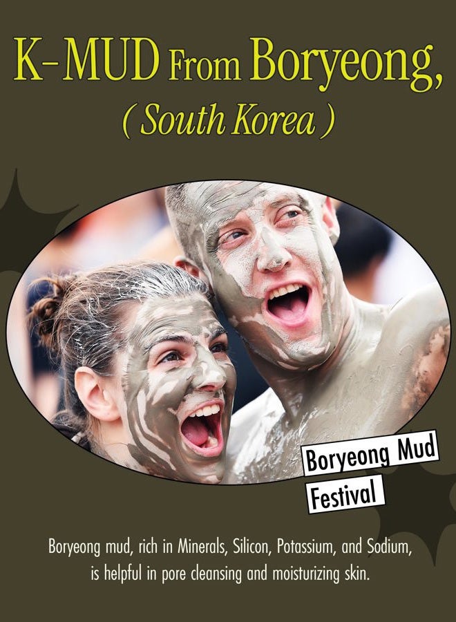 BRMUD Relief Mud Pack to Foam Cleanser - 2-in-1 Purifying & Hydrating Korean Foaming Clay Mask Facial Cleanser for Pore & Sebum Control - Makeup Cleansing Face Wash Korean Skincare (3.71 fl oz) - Image 5