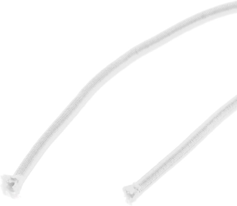 klarakoHeavy Duty UV & Sun Protection Rubber Coated Polyester 3mm Strong Elastic Bungee Rope Shock Cord klarakoChoice of Size & Color klarakoWhite, 5m - Image 2