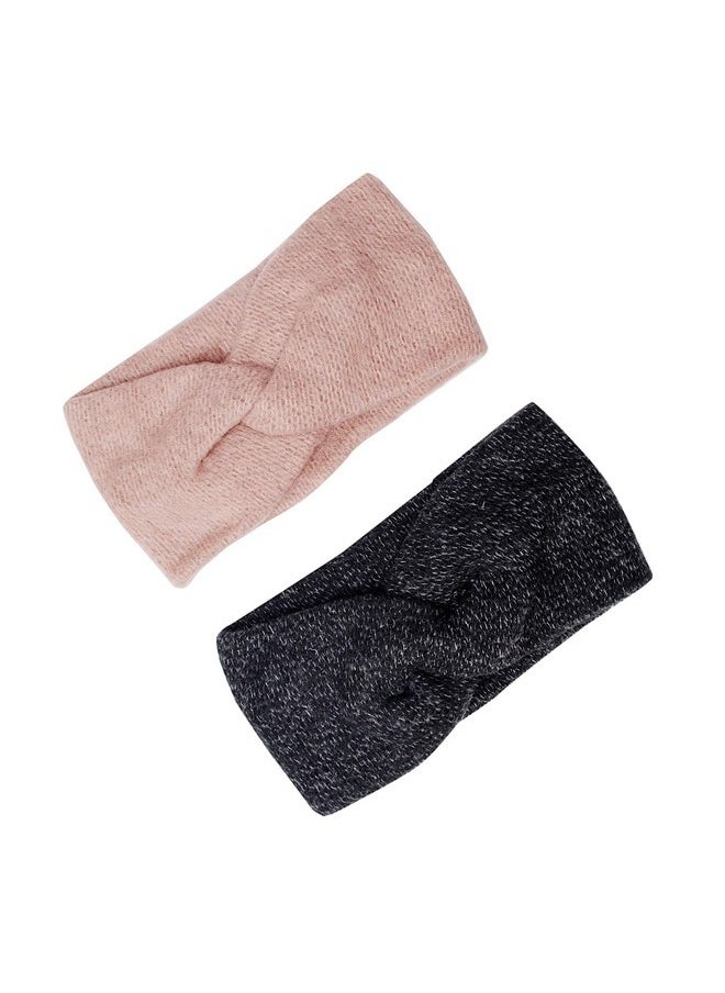 Vogue Hair Accessories Latest Stylish Trendy Classic Heaband For Girls & Women (Colour:- Pink & Black)  - Image 1