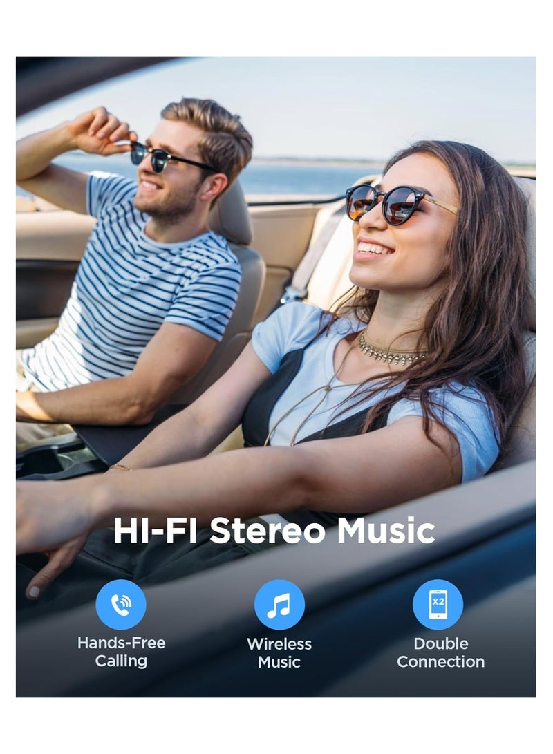 Bluetooth 5.3 Car Receiver with Noise Cancelling AUX Adapter, 3.5mm Jack Kit, Built-in Microphone for Hands-Free Calls and Home Stereo Audio - Image 4