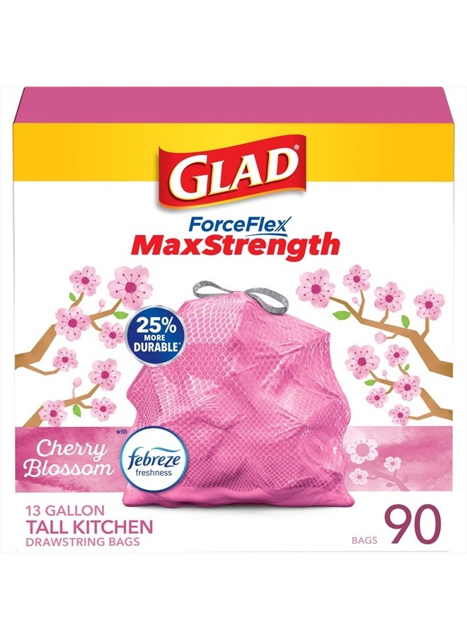 ForceFlex MaxStrength Tall Kitchen Trash Bags, 13 Gal, Cherry Blossom, 90 Ct, Pack May Vary - pzsku/Z4C5D2CBE901D1C48381AZ/45/_/1715506064/2c884490-dd8e-44f4-b6b0-8b95e3650b8a