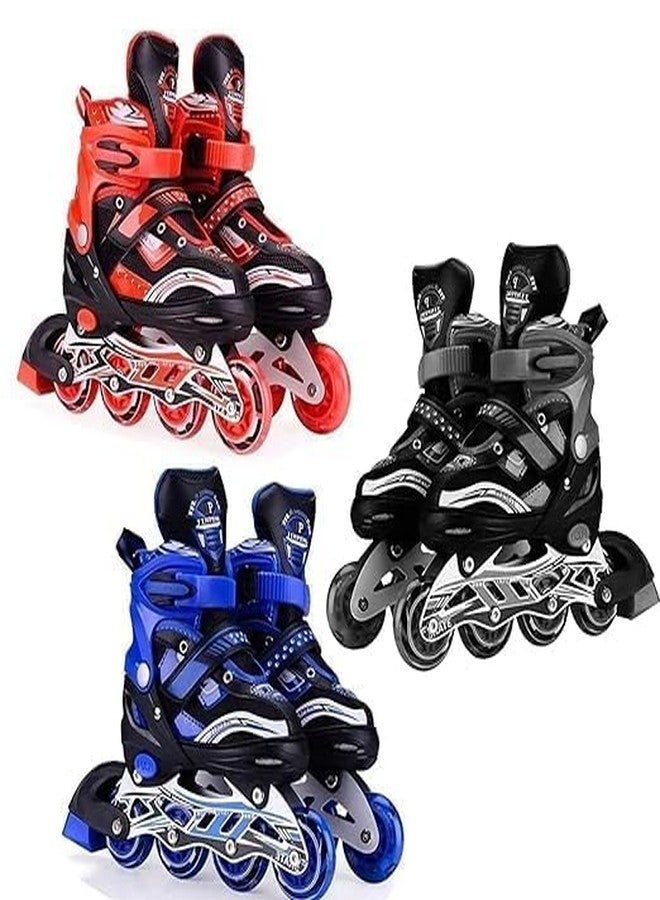 Cheet enterprise Inline Skating Shoes for 5-16 Yrs Boys and Girls Adjustable Skating Shoes Comfertable Skate for Outdoor Fun with Roller Skates - Image 2