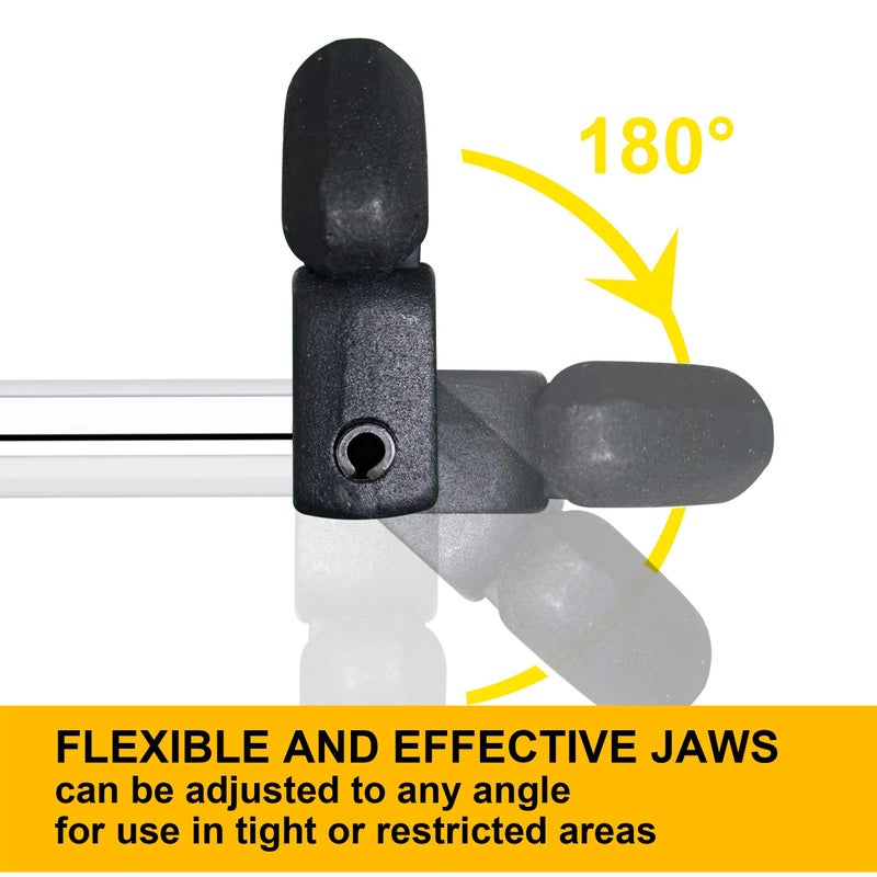 Hanpex 11-Inch Adjustable Basin Wrench for 3/8'' to 1-1/4'' with Spring-loaded Jaw, Sink Wrench for Tight Space Use - Image 3