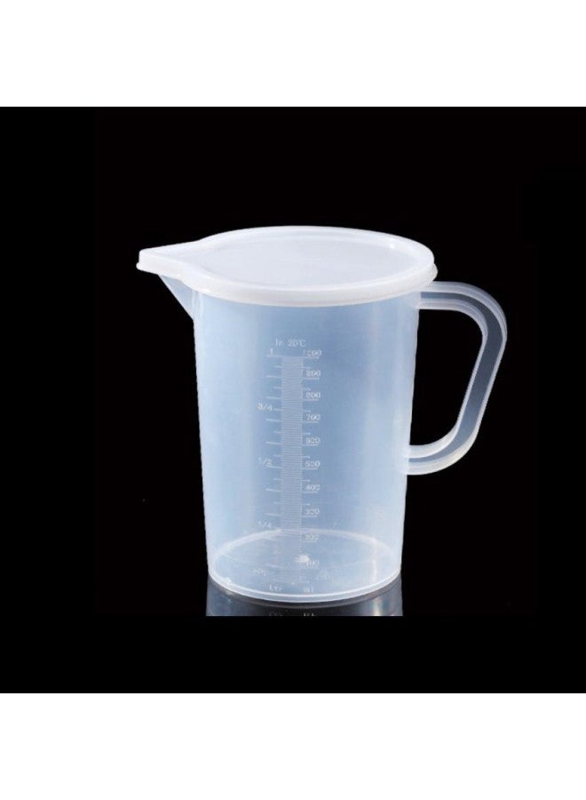 Measuring Cup Manufacturers Wholesale With Handle Measuring Cup Plastic Restaurant Milk Tea Shop Kitchen Home-Color:No Cap, No Scale-Capacity:14*14-1000ml - Image 3