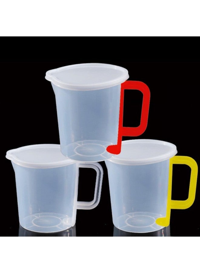 Measuring Cup Manufacturers Wholesale With Handle Measuring Cup Plastic Restaurant Milk Tea Shop Kitchen Home-Color:No Cap, No Scale-Capacity:14*14-1000ml - Image 1