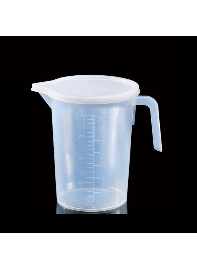 Measuring Cup Manufacturers Wholesale With Handle Measuring Cup Plastic Restaurant Milk Tea Shop Kitchen Home-Color:No Cap, No Scale-Capacity:14*14-1000ml - Image 4