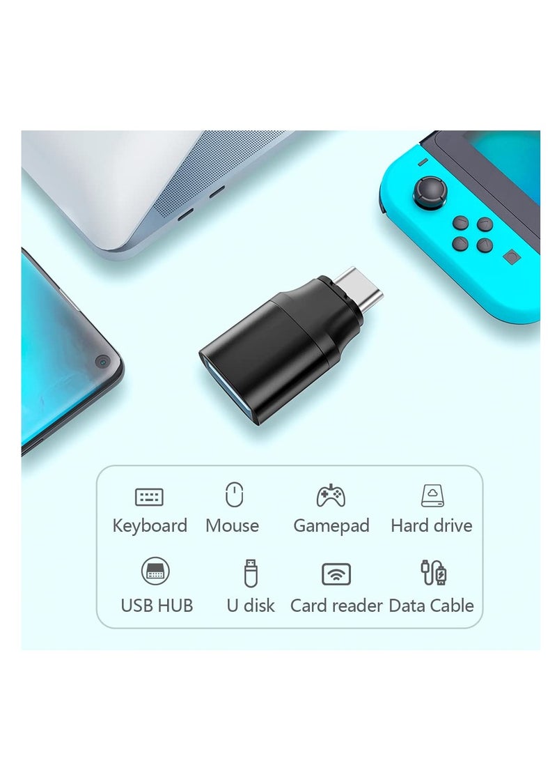 SOLARAE USB C to USB Adapter, USB C to USB 3.0 Magnetic Adapter Compatible with MacBook Pro USB Hub Keyboard U Disk 5 Gbps Data Transmission, Strong Magnetism and 180 Degree Reversible (2 Pack) - Image 4