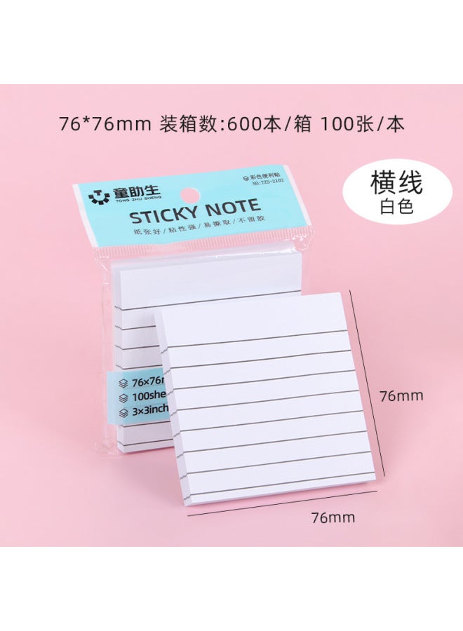 HELPS Creative Color Post-it Cute Post-it Notes Office Stationery Post-it Notes Tear Student Strong Sticky Message Post-it Notes - Image 1