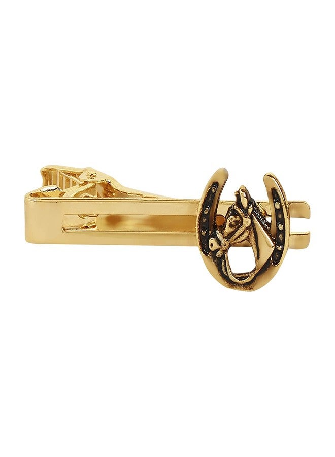 CUFFLINKS Perfect Gold Horse Race Cufflink Button Tie Pin Set for Men (Perfect - 015) - Image 2