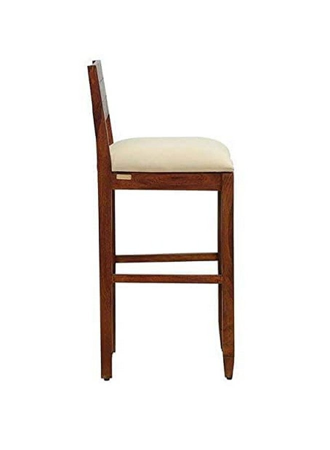 Md Decor Solid Wood Bar Stool in Honey Oak Finish | Handcrafted Wooden Bar Chair | Backless Tall Stool for Kitchen Counter, Breakfast Bar, Home or Café - Image 5