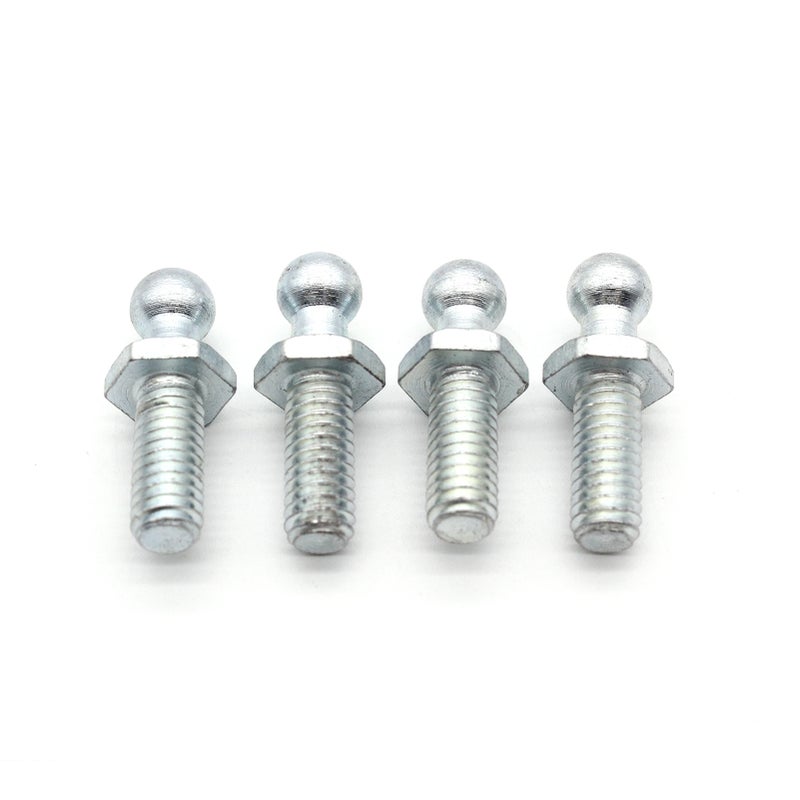 10mm Ball Studs With Hardware 5/16-18 Screw Thread - Premium Iron Construction Strong Load-bearing Capacity 4 Pack Silver for Furniture Automotive Machinery - Image 4