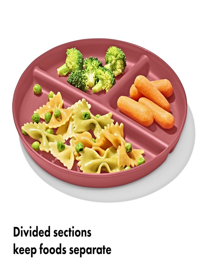 OXO Tot Stackable Divided Plates Set - 3pk - Dark - Image 2