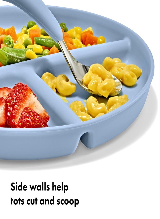 OXO Tot Stackable Divided Plates Set - 3pk - Dark - Image 3