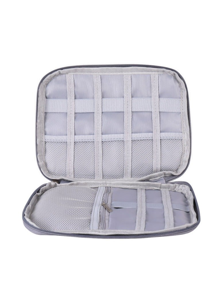 Apple Watch, Huawei Watch, Xiaomi Watch, Xiaomi Watch Data Cable Storage Bag Watch Strap Portable Storage Bag Gray 21*16*2.5cm  - Image 5