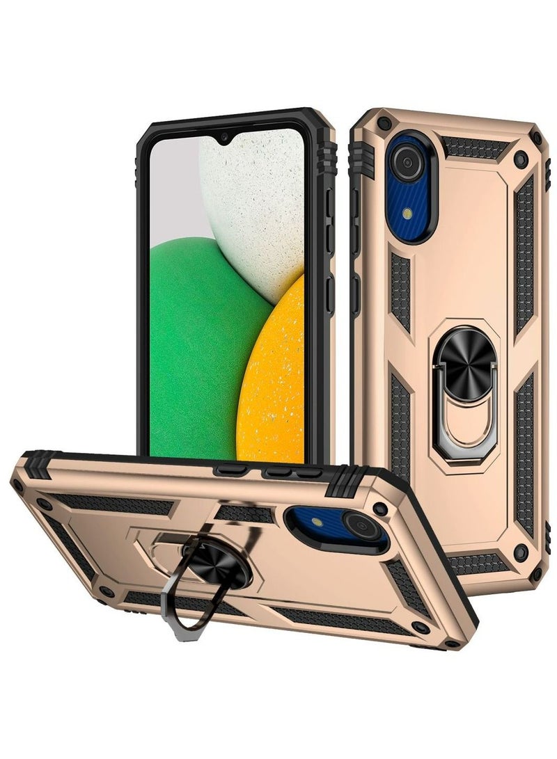 Protective Case For Samsung Galaxy A03 Core Heavy Duty Armor with Magnetic Ring Stand  - Image 1
