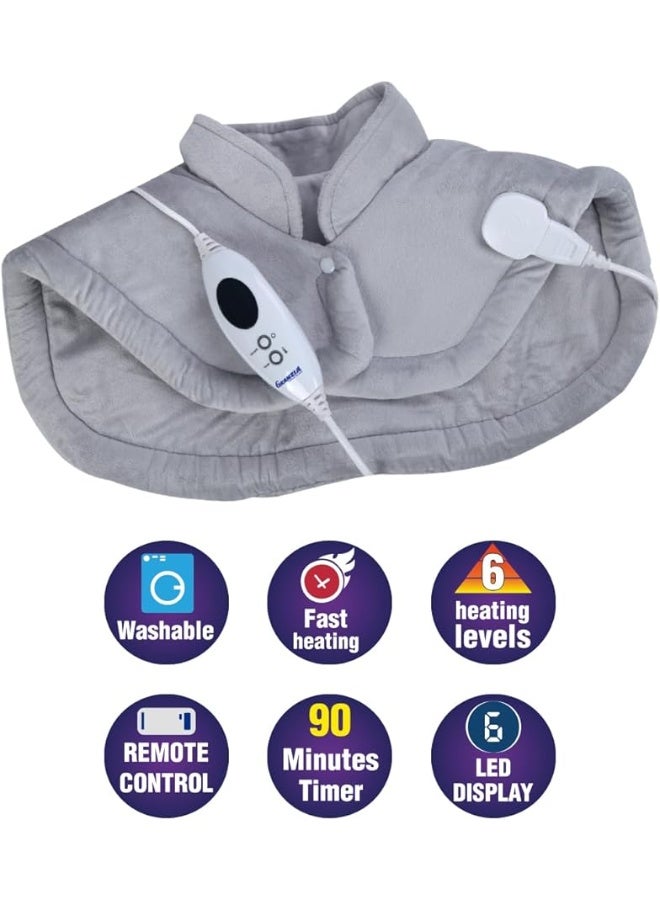 Granzia Shoulder & Neck Heating Pad – 6 Adjustable Heat Levels for Muscle Pain Relief - Image 2