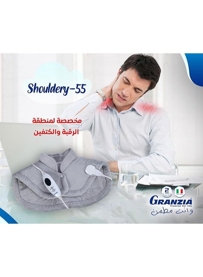 Granzia Shoulder & Neck Heating Pad – 6 Adjustable Heat Levels for Muscle Pain Relief - Image 3