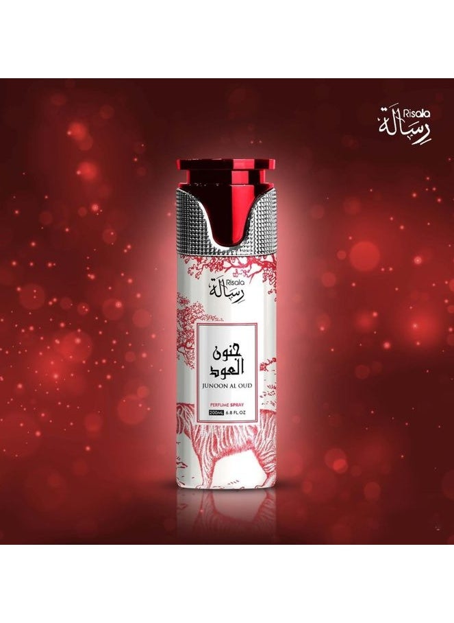 Risala Risala Junoon Al Oud - Perfume Spray - Unisex - 200ml 