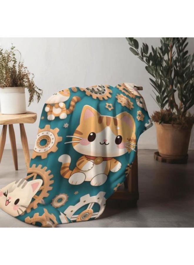 general Children's or student cartoon flannel thin blanket (warm and comfortable, suitable for sleep, games) 100cm*150cm - Image 4