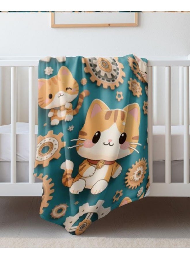 general Children's or student cartoon flannel thin blanket (warm and comfortable, suitable for sleep, games) 100cm*150cm - Image 3