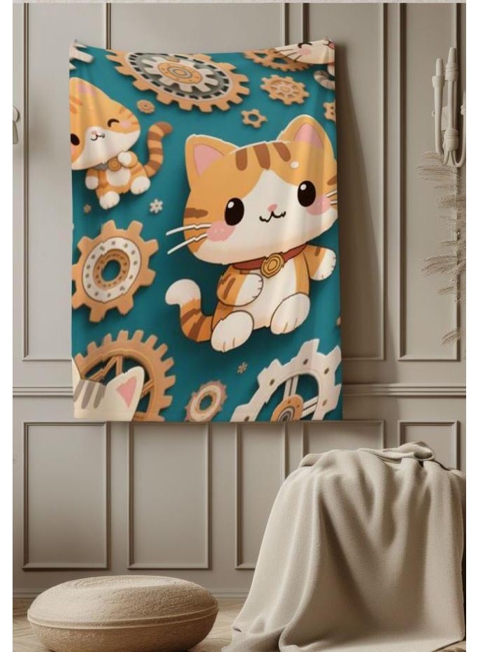 general Children's or student cartoon flannel thin blanket (warm and comfortable, suitable for sleep, games) 100cm*150cm - Image 1