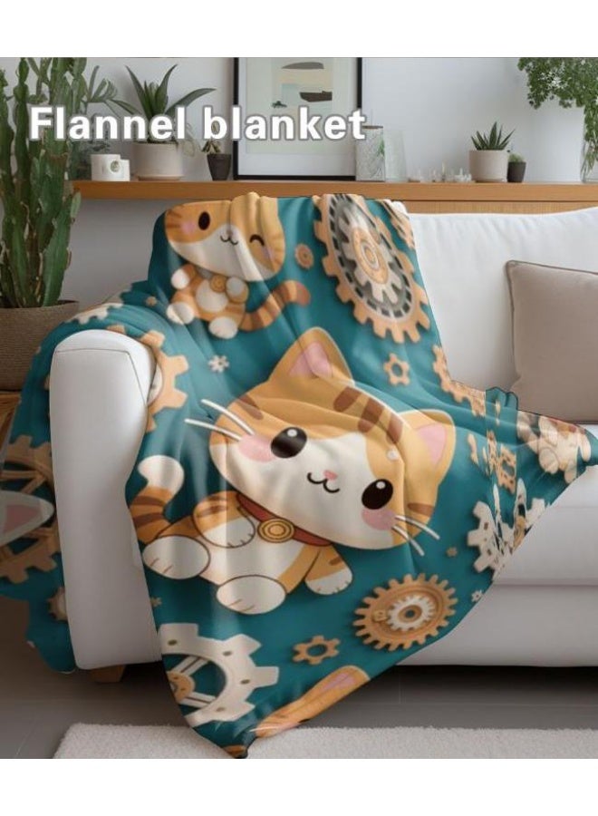 general Children's or student cartoon flannel thin blanket (warm and comfortable, suitable for sleep, games) 100cm*150cm - Image 5