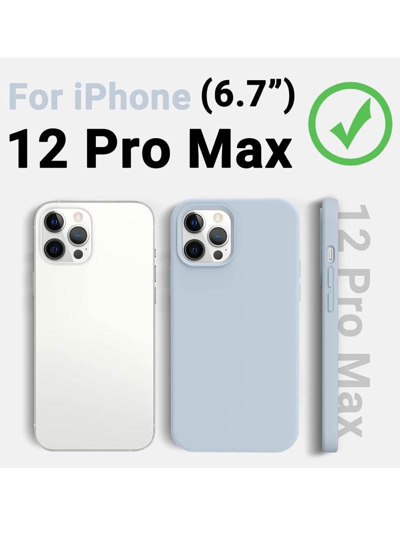 BORTONY iPhone 12 Pro Max Case Liquid Silicone Anti Scratch Anti Fingerprint Soft Silky Touch Shockproof Protective Cover for Apple iPhone 12 Pro Max  - Image 2