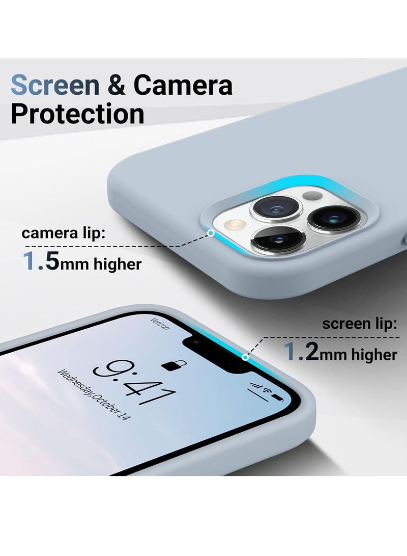 BORTONY iPhone 12 Pro Max Case Liquid Silicone Anti Scratch Anti Fingerprint Soft Silky Touch Shockproof Protective Cover for Apple iPhone 12 Pro Max  - Image 3