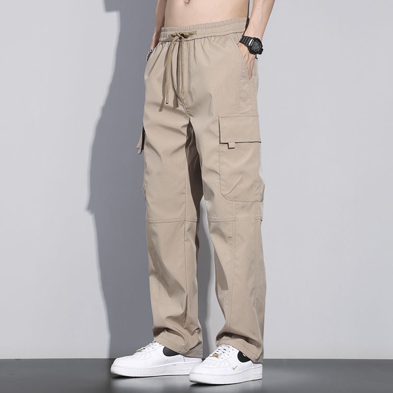 Trapped Tooling Pants Men'S Loose Straight Pants Wear-Resistant Dirty Multi-Pocket Labor Protection Work Pants - Image 4