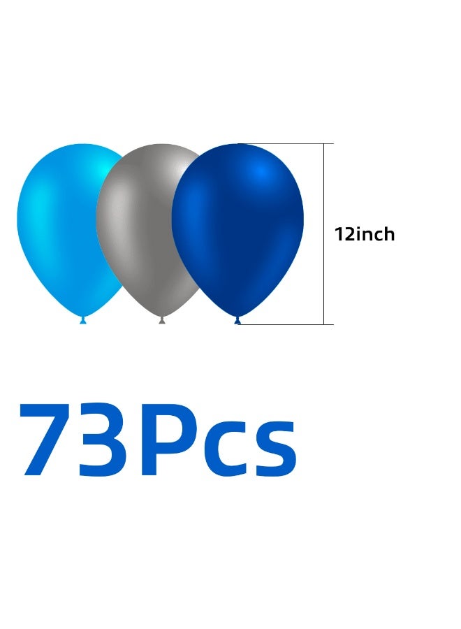 نقطة الحزب مجموعة تزيين البالونات - 73 قطعة من بالونات اللاتكس مقاس 12 بوصة (3 ألوان، 2.8 جرام) مع 100 نقطة غراء لتزيين الحفلات والمناسبات - Image 3