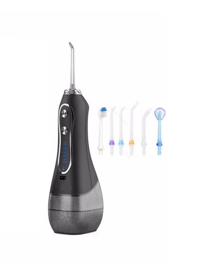 Water Dental Flosser Teeth Pick -Portable Oral Irrigator with 5 Modes, Rechargeable IPX7 Waterproof Orthodontic Teeth Cleaner Pick Cordless for Home Travel-300ml Water Tank - Image 1