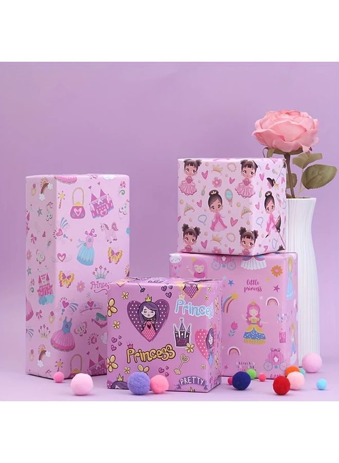 Love Princess Style Christmas Birthday Wrapping Paper 50x70 cm 19 7x27 6 in - Image 2