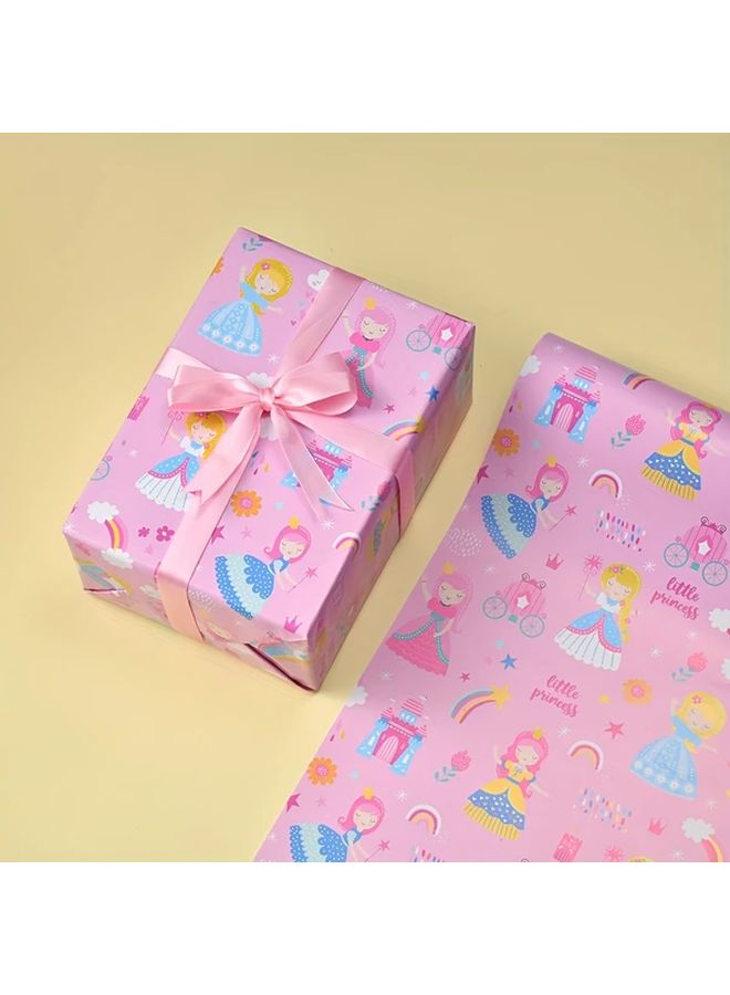 Love Princess Style Christmas Birthday Wrapping Paper 50x70 cm 19 7x27 6 in - Image 3