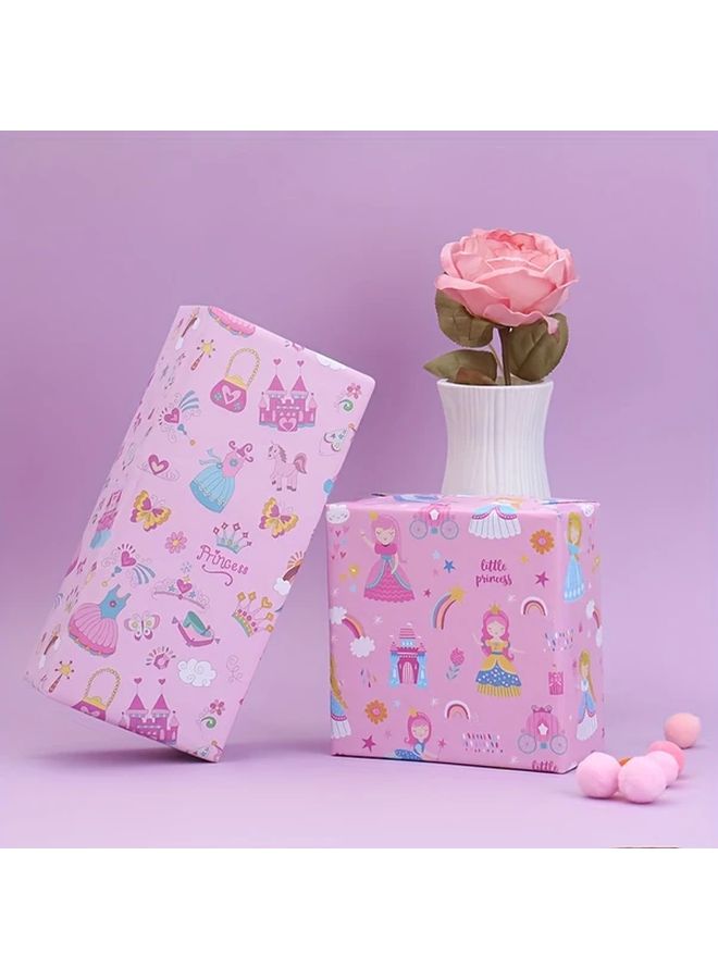 Love Princess Style Christmas Birthday Wrapping Paper 50x70 cm 19 7x27 6 in - Image 5