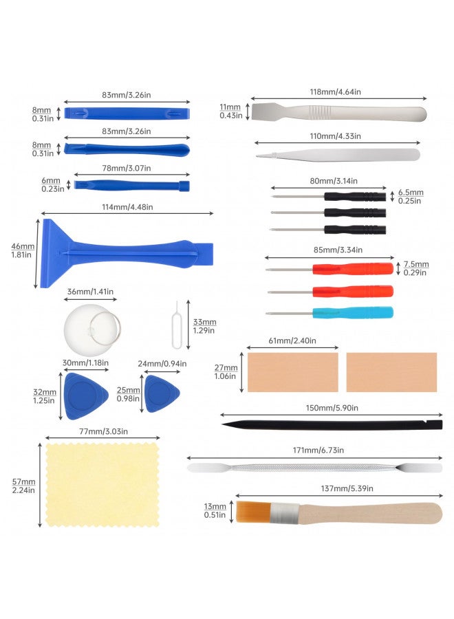 OriGlam أداة فتح آمنة مهنية 22 في 1 من أوريغلام، مجموعة أدوات يدوية لإصلاح الهواتف المحمولة، مفكات شفط لهواتف آيفون، الهواتف الذكية، اللابتوب - Image 4