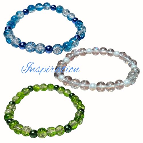 Linpeng 8mm Glass Beads Round Bulk, DIY Jewelry Supplies, Gift for Beader, Assorted, Multicolor - Image 2