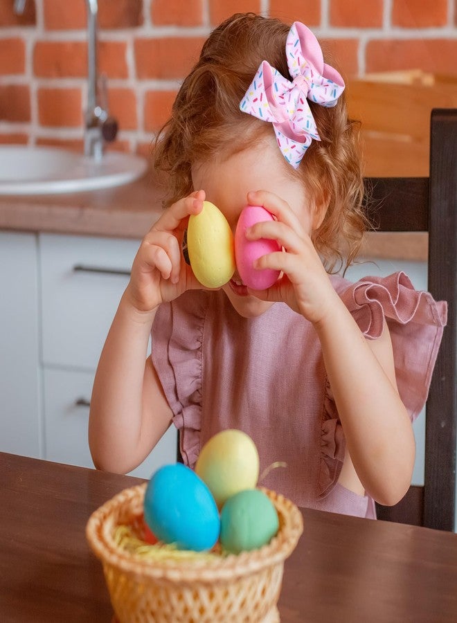 Miroksh 2Pc Birthday Hair Bow Clips Gift for Girls Ages 1-6, 4.3in Pink Confetti Sprinkle Hair Barrettes for Toddler Kid Teens Ice Cream Birthday Party Dress Decor Accessories - Image 5