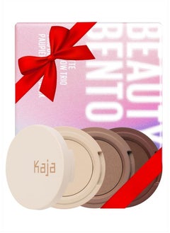KAJA KAJA Beauty Bento Collection - Bouncy Eyeshadow Trio | Mother's Day, Neutral Earthy Tones, Travel Size, 14 Neutral Moment, 2019 Allure Best of Beauty Award, 0.03 Oz  - Image 1
