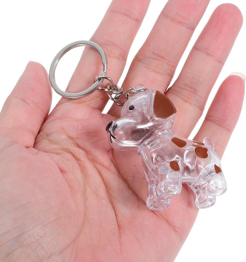 BESTonZON Dog Keepsake Keychain Memorial Box, Pet Hair Collector Bottle with Handbag Charm, Small Brown Dalmatian Puppy Fur Storage for Dog Owners and Travel - Image 4