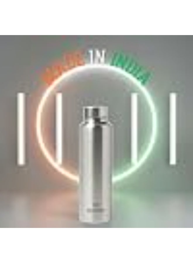 سبيديكس Speedex Stainless Steel Water Bottle 1 Ltr, Leak Proof Screw Cap, BIS Approved 1000 ml Metal Bottle For Daily, Office, School, Gym, Travel Use for Men, Women, Kids, Adults, Silver, Set of 4 - Image 5
