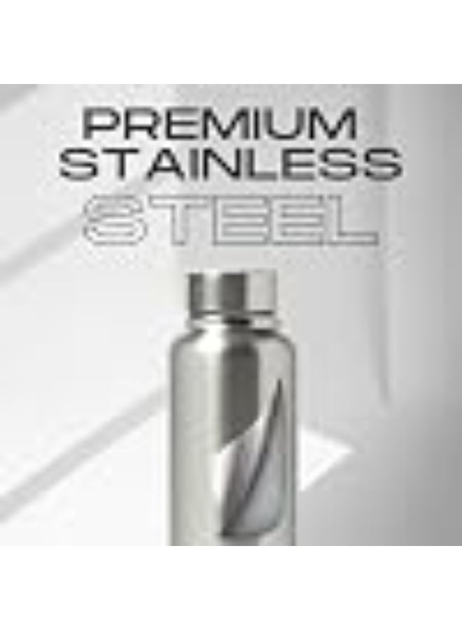 سبيديكس Speedex Stainless Steel Water Bottle 1 Ltr, Leak Proof Screw Cap, BIS Approved 1000 ml Metal Bottle For Daily, Office, School, Gym, Travel Use for Men, Women, Kids, Adults, Silver, Set of 4 - Image 3