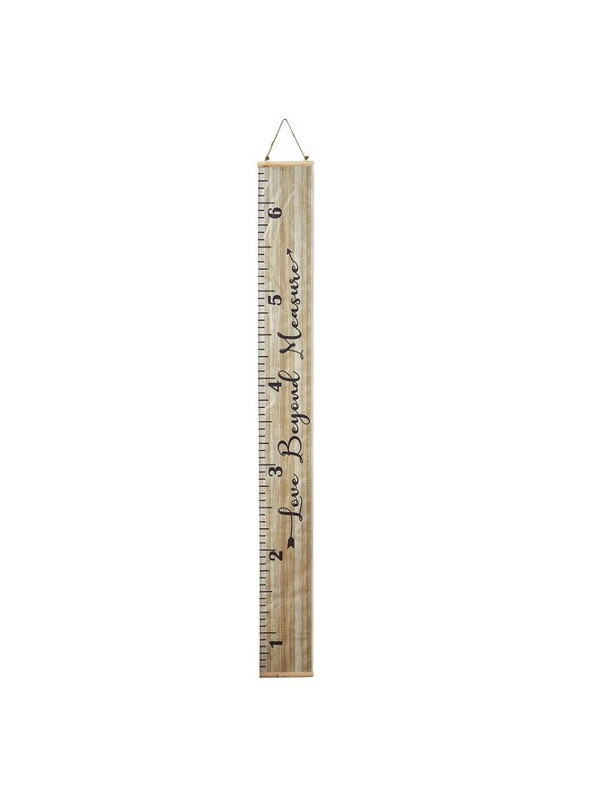 The Lakeside Collection Sentiment Ruler Growth Chart - Child Height Tracker - Love Beyond Measure - Image 1