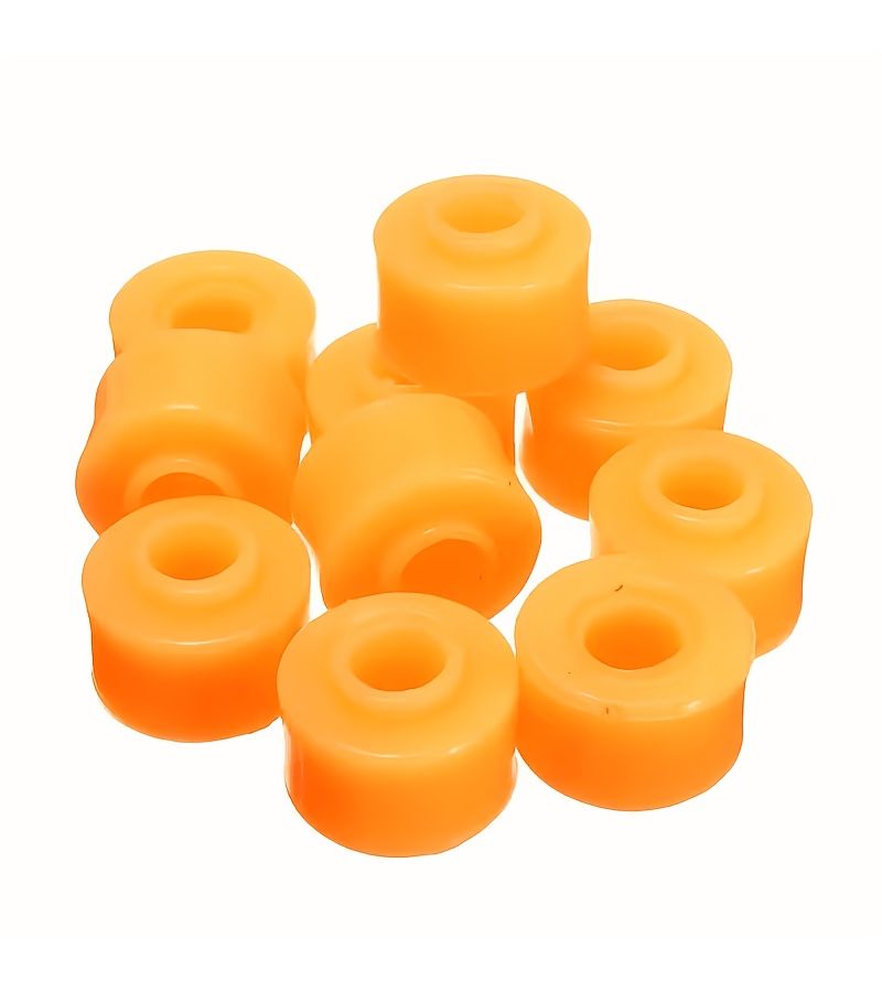 5 Pack 10mm Inner Diameter Yellow Rubber Shock Absorbing Washers For Car Modification - Image 2