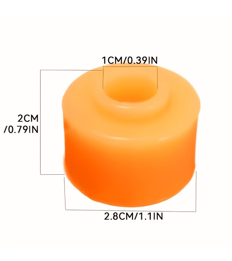 5 Pack 10mm Inner Diameter Yellow Rubber Shock Absorbing Washers For Car Modification - Image 5