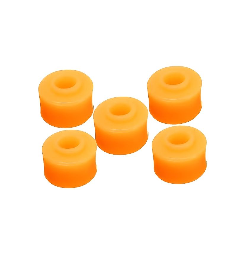 5 Pack 10mm Inner Diameter Yellow Rubber Shock Absorbing Washers For Car Modification - Image 1