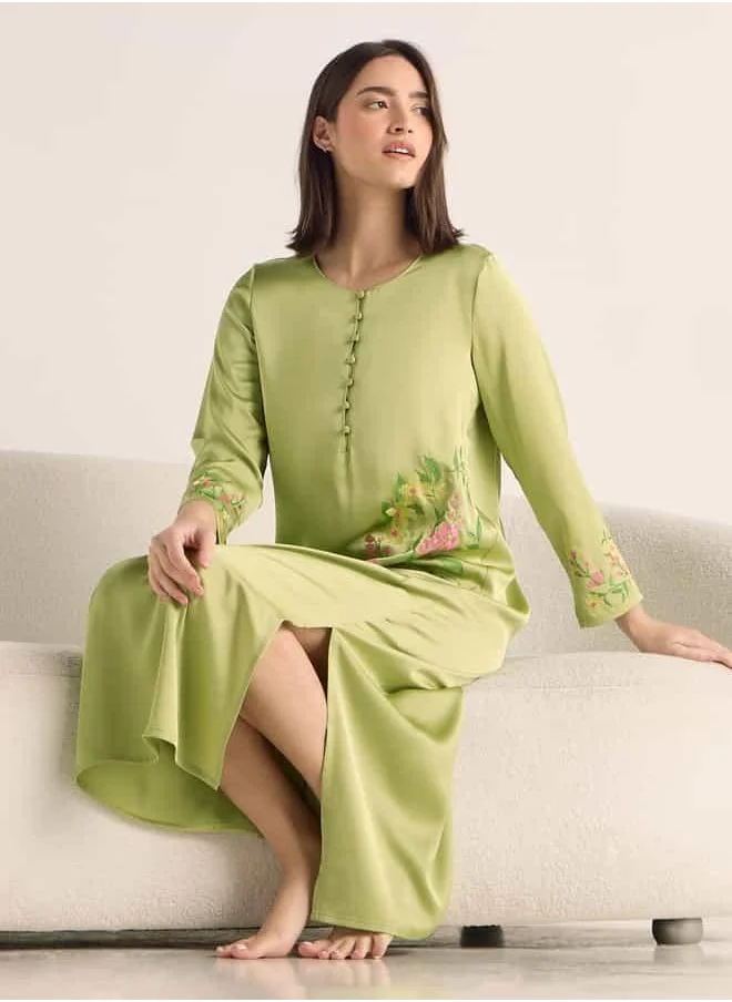 فاف Embroidered Night Dress