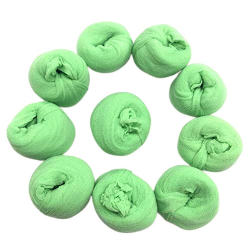 PEPPERLONELY Forest Emerald Green 10PC 23 Inch Nylon Stocking Flower Fabric for Flowers Making - Emerald Green - Image 1